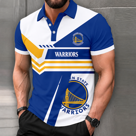 FINAL SALE - NEW CUSTOMIZED NBA12 GSW GOLDEN STATE WARRIORS POLO SHIRT, ZIP POLO SHIRT & T-SHIRTS