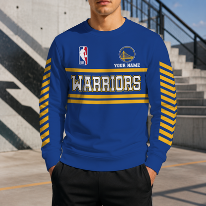 FINAL SALE - NEW CUSTOMIZED NBA12 GSW GOLDEN STATE WARRIORS UNISEX SWEATSHIRT