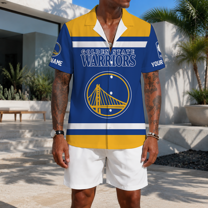 LIMITED EDITION - NEW CUSTOMIZED NBA12 GSW GOLDEN STATE WARRIORS UNISEX HAWAIIAN SHIRT