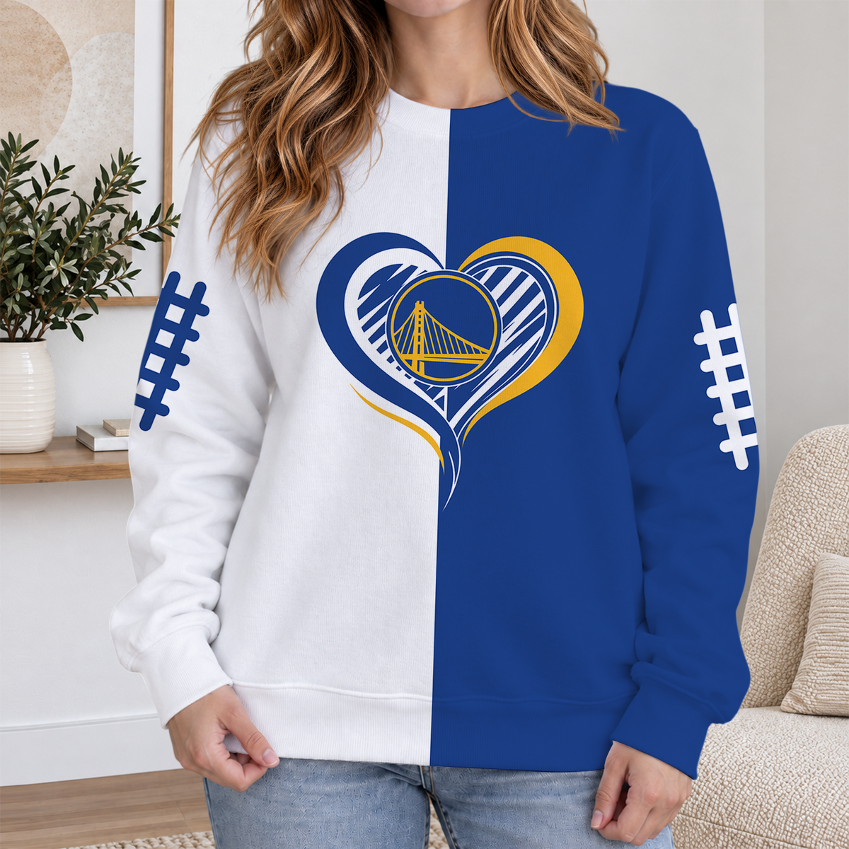 EXCLUSIVE EDITION - NEW CUSTOMIZED NBA12 GSW GOLDEN STATE WARRIORS RIBBED HOODIE & SWEATSHIRT