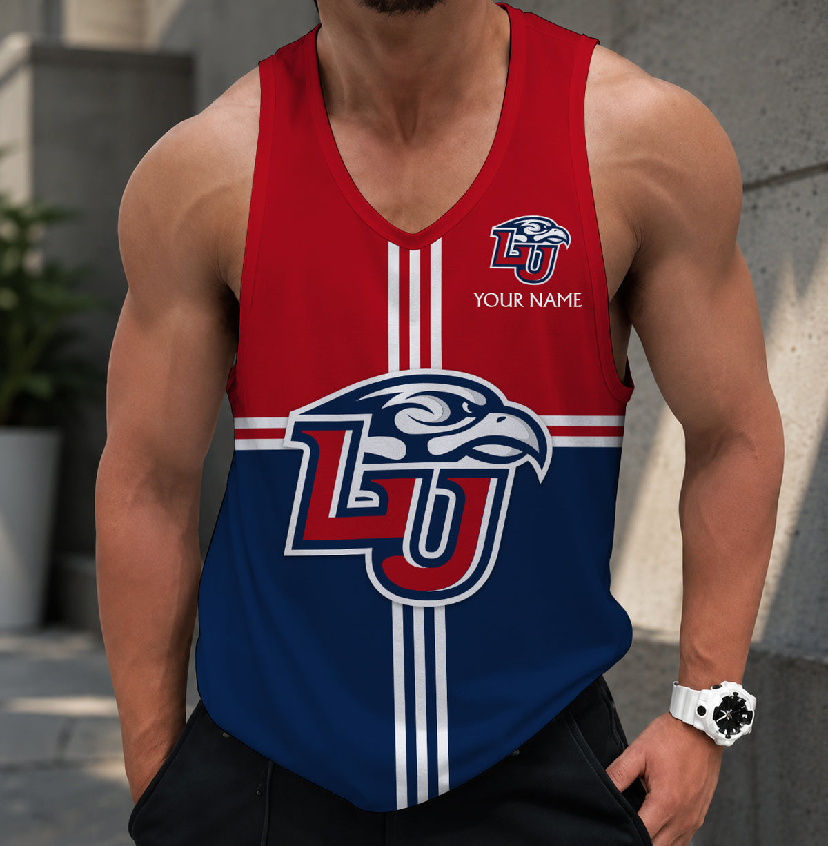 SPECIAL EDITION - NEW CUSTOMIZED NCAA CFH12 LIF LIBERTY FLAMES UNISEX TANK TOP