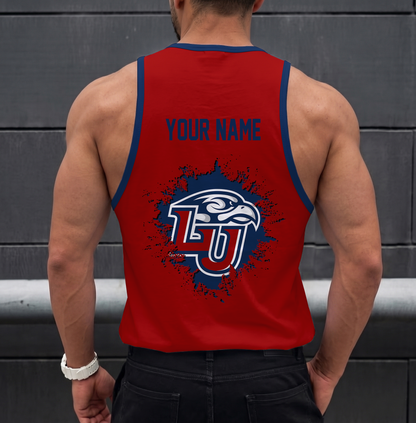 SPECIAL EDITION - NEW CUSTOMIZED NCAA CFH12 LIF LIBERTY FLAMES UNISEX TANK TOP