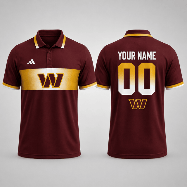 SPECIAL EDITION - NEW CUSTOMIZED NFL12 WTC WASHINGTON COMMANDERS T-SHIRT, POLO SHIRT, ZIP POLO SHIRT, SWEATSHIRT, HOODIE & ZIP HOODIE