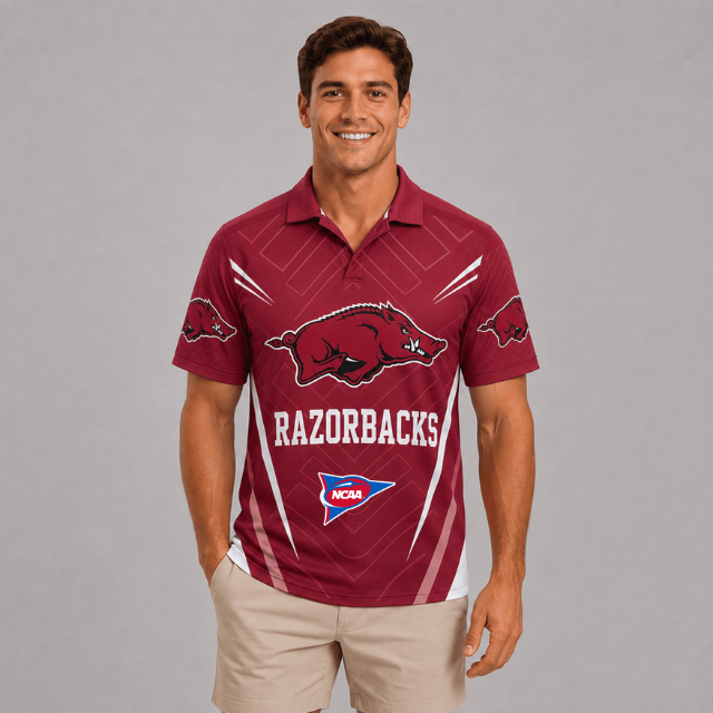 ELITE EDITION - NEW CUSTOMIZED NCAA FBS12 AKR ARKANSAS RAZORBACKS POLO SHIRT, ZIP POLO SHIRT, HOODIE, ZIP HOODIE, T-SHIRT & SWEATSHIRT