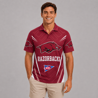 ELITE EDITION - NEW CUSTOMIZED NCAA FBS12 AKR ARKANSAS RAZORBACKS POLO SHIRT, ZIP POLO SHIRT, HOODIE, ZIP HOODIE, T-SHIRT & SWEATSHIRT