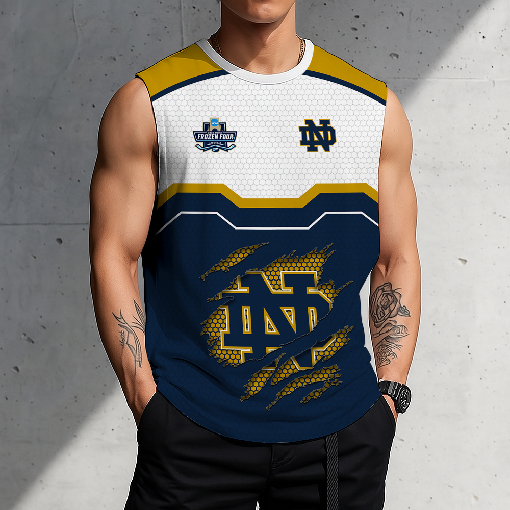 LIMITED EDITION - NEW CUSTOMIZED NCAA MFF12 NFI NOTRE DAME FIGHTING IRISH MEN'S GYM SHIRT