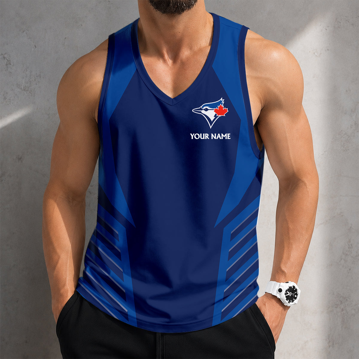 ELITE EDITION - NEW CUSTOMIZED MLB12 TORONTO BLUE JAYS UNISEX TANK TOP
