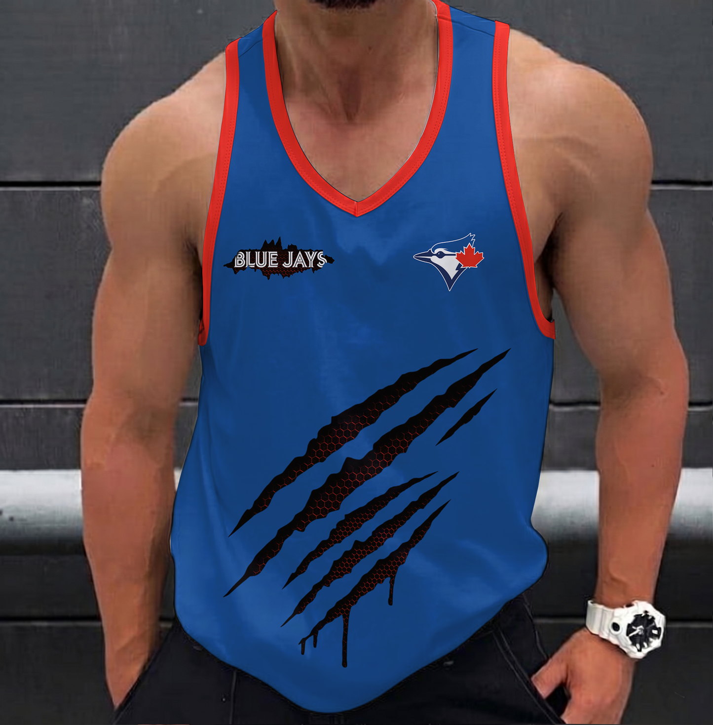 FINAL SALE - NEW CUSTOMIZED MLB12 TORONTO BLUE JAYS UNISEX TANK TOP