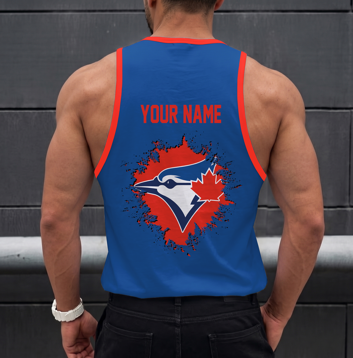 FINAL SALE - NEW CUSTOMIZED MLB12 TORONTO BLUE JAYS UNISEX TANK TOP