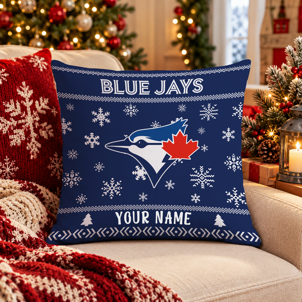 FINAL SALE - NEW PERSONALIZED MLB12 TBJ TORONTO BLUE JAYS PILLOW CASE