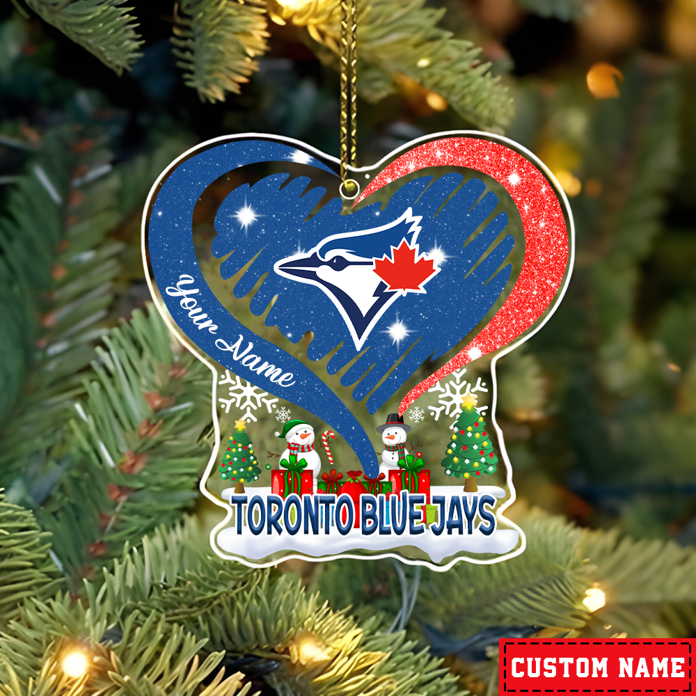 FINAL SALE - NEW CUSTOMIZED MLB12 TBJ TORONTO BLUE JAYS CHRISTMAS ACRYLIC ORNAMENT