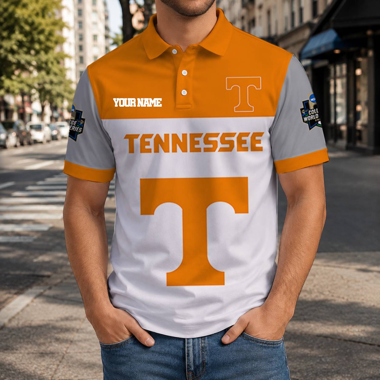 VIRAL EDITION - NEW CUSTOMIZED NCAA CWS12 TNV TENNESSEE VOLUNTEERS T-SHIRT, POLO SHIRT, ZIP POLO SHIRT, SWEATSHIRT, HOODIE & ZIP HOODIE
