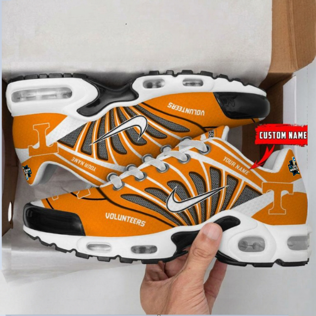 ELITE EDITION - NEW CUSTOMIZED NCAA CWS12 TNV TN VOLUNTEERS UNISEX AIR MAX PLUS SNEAKERS