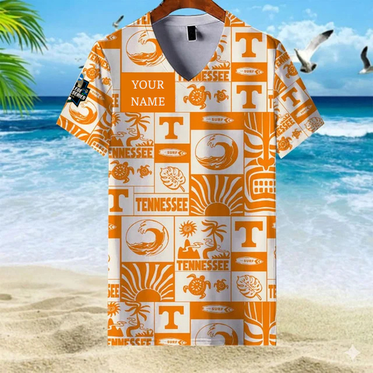 LIMITED EDITION - NEW CUSTOMIZED NCAA CWS12 TNV TN VOLUNTEERS V-NECK FEMALE SHIRT
