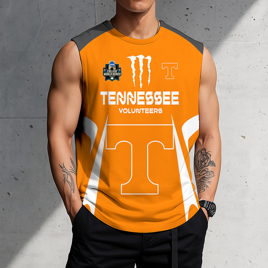 ACTIVE OFFER - NEW CUSTOMIZED | NCAA CWS12 TNV TN VOLUNTEERS MEN'S GYM SHIRT