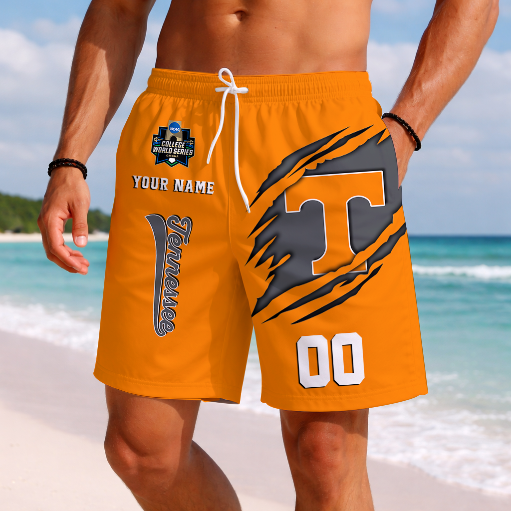 LIMITED DROP - NEW CUSTOMIZED | NCAA CWS12 TNV TN VOLUNTEERS SHORT PANTS