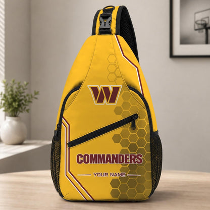 ELITE EDITION - NEW CUSTOMIZED NFL12 WTC WASHINGTON COMMANDERS SLING BAG