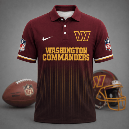 FINAL SALE - NEW CUSTOMIZED NFL12 WTC WASHINGTON COMMANDERS T-SHIRT, POLO SHIRT, ZIP POLO SHIRT, SWEATSHIRT, HOODIE & ZIP HOODIE