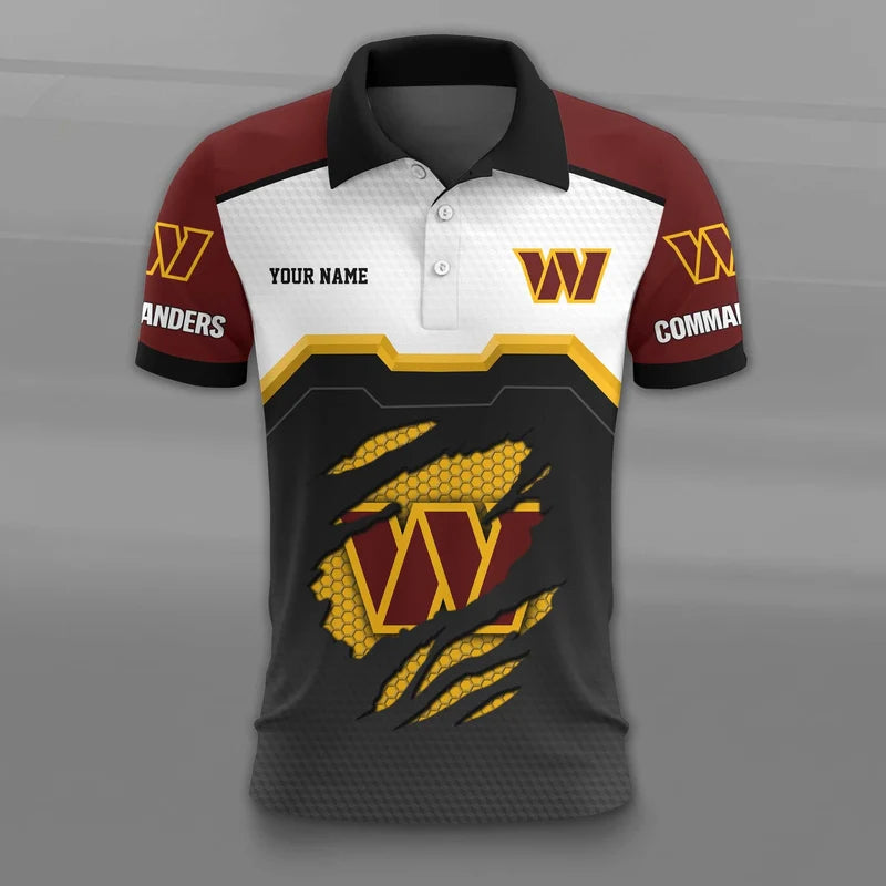 VIRAL EDITION - NEW CUSTOMIZED NFL12 WTC WASHINGTON COMMANDERS T-SHIRT, POLO SHIRT, ZIP POLO SHIRT, SWEATSHIRT, HOODIE & ZIP HOODIE