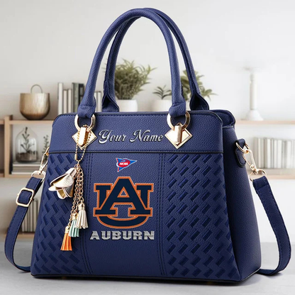 LIMITED EDITION - NEW CUSTOMIZED NCAA FBS13 ABT AB TIGERS  ZIP HANDBAG MULTICOLOR