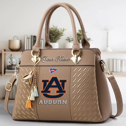 LIMITED EDITION - NEW CUSTOMIZED NCAA FBS13 ABT AB TIGERS  ZIP HANDBAG MULTICOLOR