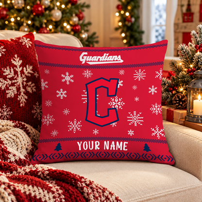 FINAL SALE - NEW PERSONALIZED MLB13 CGS CLEVELAND GUARDIANS PILLOW CASE
