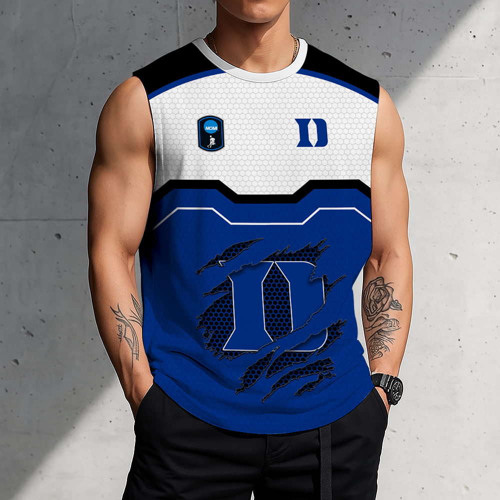 LIMITED EDITION - NEW CUSTOMIZED NCAA CFH13 DLD DUKE BLUE DEVILS MEN'S GYM SHIRT