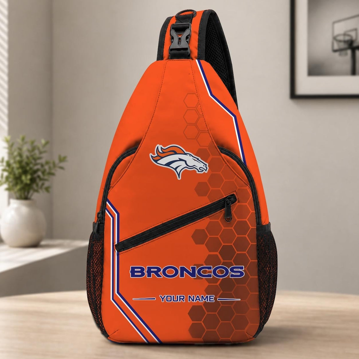 ELITE EDITION - NEW CUSTOMIZED NFL13 DVB DENVER BRONCOS SLING BAG