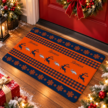 ELITE EDITION - NEW CUSTOMIZED NFL13 DVB DENVER BRONCOS WATER-ABSORBENT FLOOR MAT