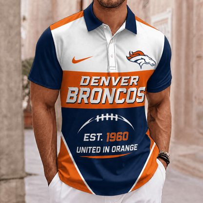 ELITE EDITION - NEW CUSTOMIZED NFL13 DVB DENVER BRONCOS POLO SHIRT, ZIP POLO SHIRT & T-SHIRTS