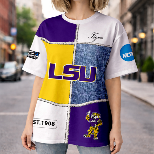 VIRAL EDITION - NEW CUSTOMIZED NCAA MAM13 LST LSU TIGERS HOODIE, T-SHIRTS, ZIP HOODIE, SWEATSHIRTS & POLO SHIRT