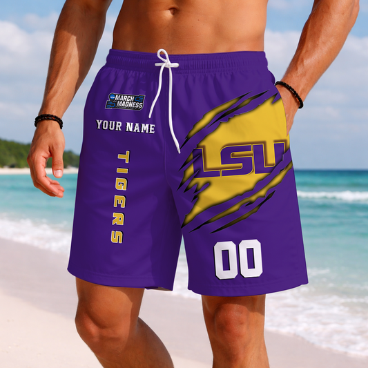 LIMITED DROP - NEW CUSTOMIZED | NCAA MAM13 LST LSU TIGERS SHORT PANTS