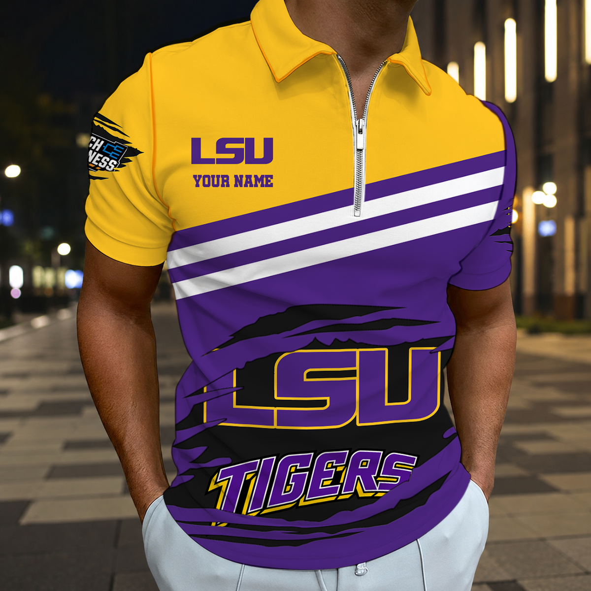 EXCLUSIVE EDITION - NEW CUSTOMIZED NCAA MAM13 LST LSU TIGERS T-SHIRT, POLO SHIRT, ZIP POLO SHIRT, SWEATSHIRT, HOODIE & ZIP HOODIE