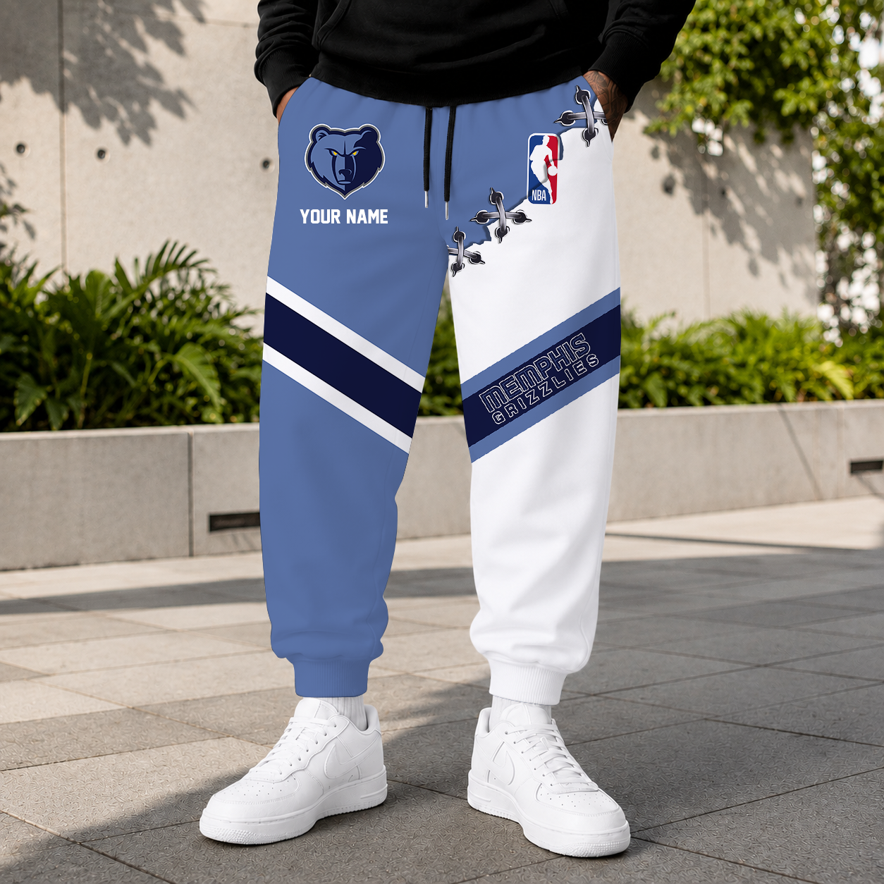 FINAL SALE - NEW CUSTOMIZED NBA13 MGR MEMPHIS GRIZZLIES SWEATPANTS
