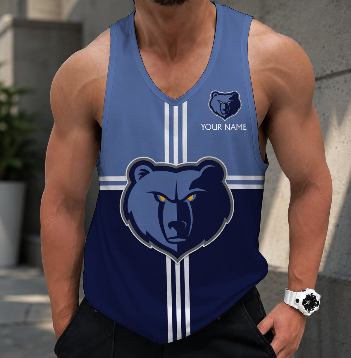 FINAL SALE - NEW CUSTOMIZED NBA13 MGR MEMPHIS GRIZZLIES MEN'S TANK TOP
