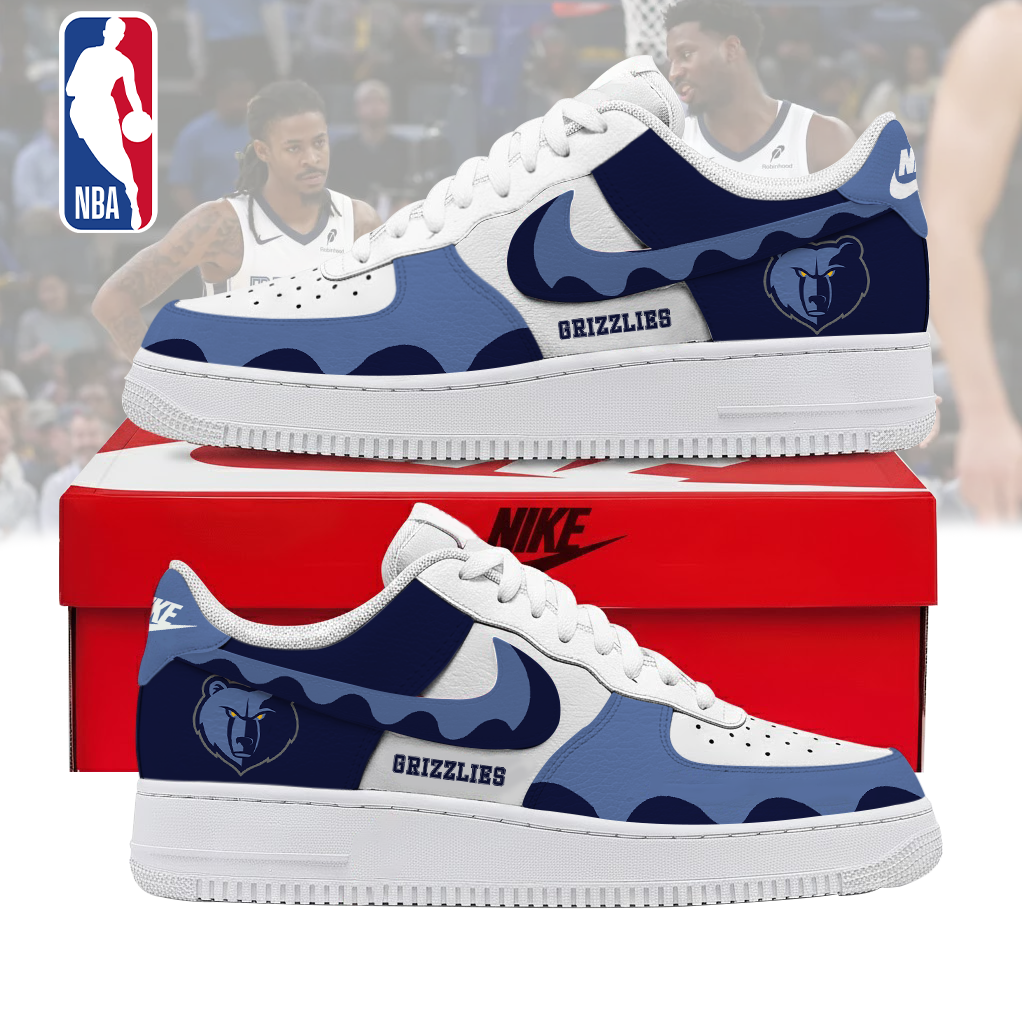 FINAL SALE - NEW CUSTOMIZED NBA13 MGR MEMPHIS GRIZZLIES AF1 SNEAKERS