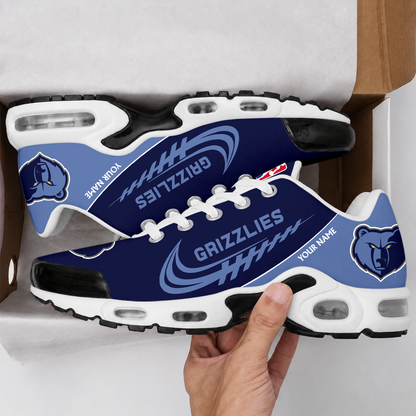 LIMITED EDITION - NEW CUSTOMIZED NBA13 MGR MEMPHIS GRIZZLIES AIR MAX PLUS SNEAKERS