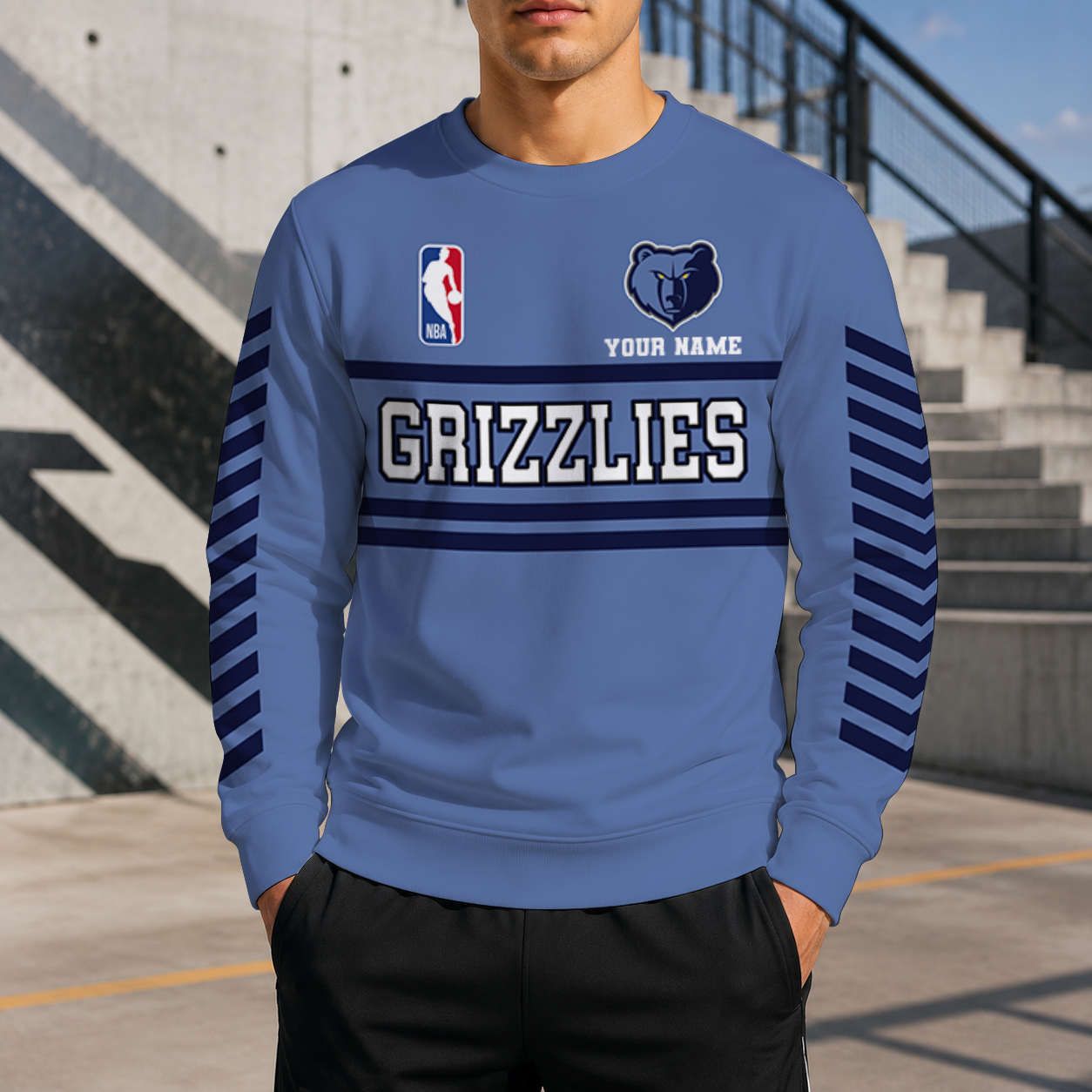 FINAL SALE - NEW CUSTOMIZED NBA13 MGR MEMPHIS GRIZZLIES UNISEX SWEATSHIRT