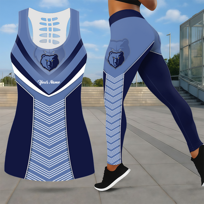 LIMITED EDITION - NEW CUSTOMIZED NBA13 MGR MEMPHIS GRIZZLIES LEGGINGS & HOLLOW TANK TOP SET