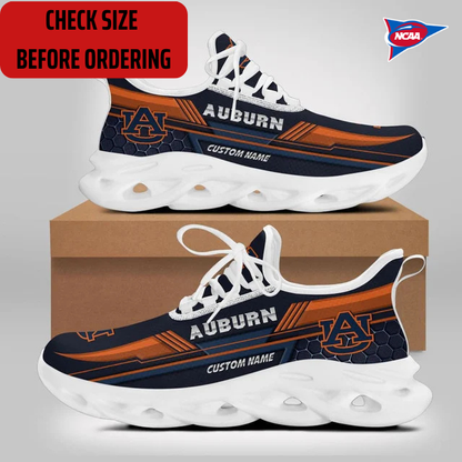 ELITE EDITION - NEW CUSTOMIZED NCAA FBS13 ABT AUBURN TIGERS CLUNKY SNEAKERS
