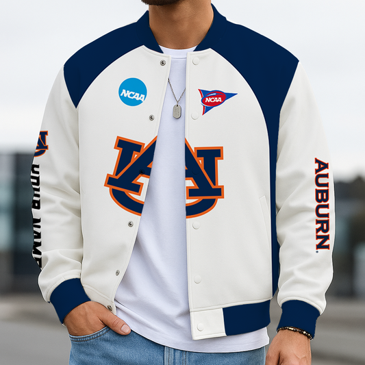 LIMITED DROP - NEW CUSTOMIZED | NCAA FBS13 ABT AB TIGERS BASEBALL JACKET, SATIN VARSITY JACKET