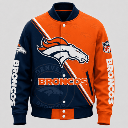 SPECIAL EDITION - NEW CUSTOMIZED | NFL13 DVB DENVER BRONCOS SATIN VARSITY & BASEBALL JACKET