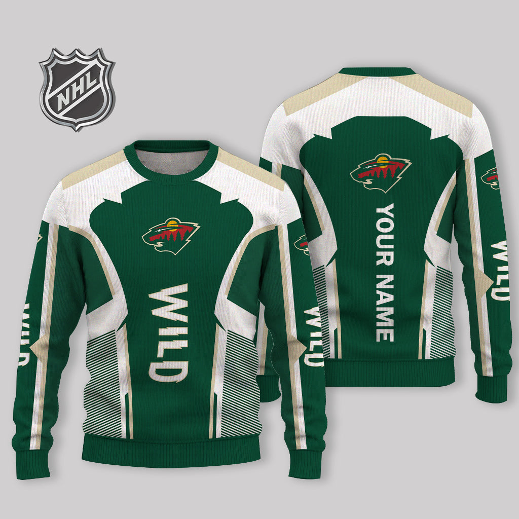 LIMITED EDITION - NEW CUSTOMIZED NHL13 MNW MINNESOTA WILD UGLY SWEATER