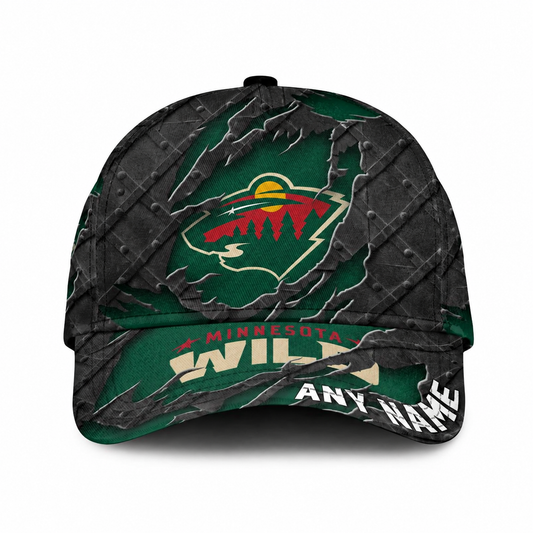 LIMITED EDITION - NEW CUSTOMIZED NHL13 MNW MINNESOTA WILD CLASSIC CAP