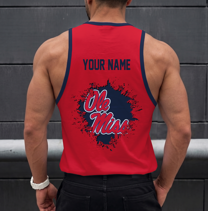 SPECIAL EDITION - NEW CUSTOMIZED NCAA CWS13 OMR OLE MISS REBELS UNISEX TANK TOP