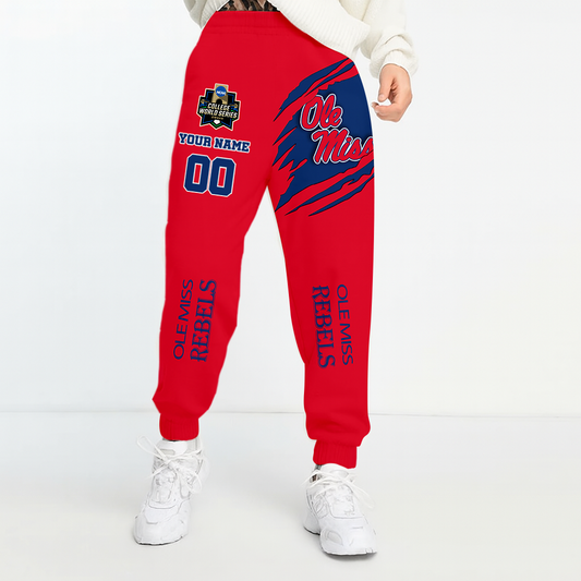 LIMITED DROP - NEW CUSTOMIZED | NCAA CWS13 OMR OM REBELS UNISEX LONG PANTS