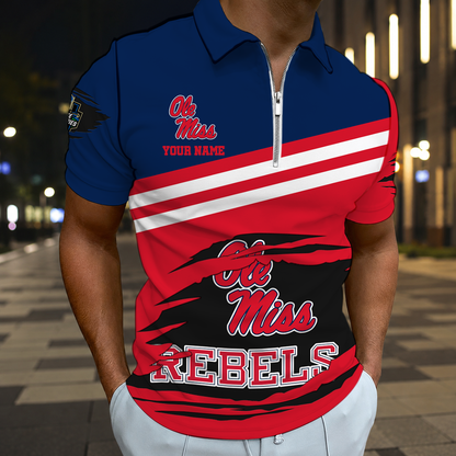 SPECIAL EDITION - NEW CUSTOMIZED NCAA CWS13 OMR OLE MISS REBELS T-SHIRT, POLO SHIRT, ZIP POLO SHIRT, SWEATSHIRT, HOODIE & ZIP HOODIE