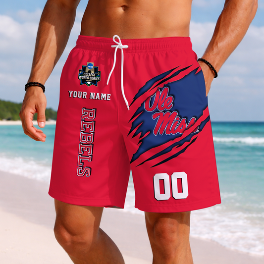 LIMITED DROP - NEW CUSTOMIZED | NCAA CWS13 OMR OM REBELS SHORT PANTS