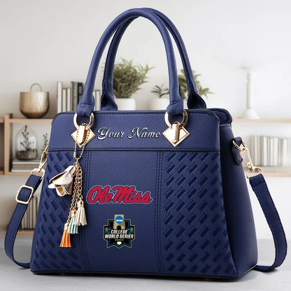 VIRAL EDITON - NEW CUSTOMIZED NCAA CWS13 OMR OM REBELS ZIP HANDBAG MULTICOLOR