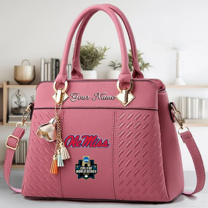 VIRAL EDITON - NEW CUSTOMIZED NCAA CWS13 OMR OM REBELS ZIP HANDBAG MULTICOLOR